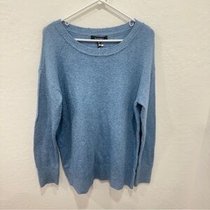 Ellen Tracy Sweater Womens Medium Blue Knit Crewneck Capsule